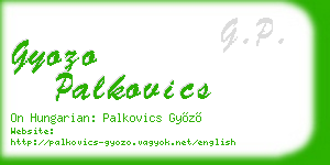 gyozo palkovics business card