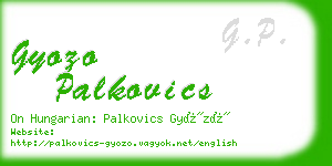 gyozo palkovics business card